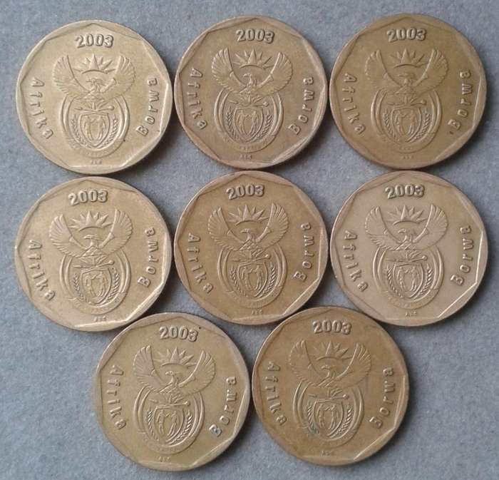 2003 Cricket 50c in good condition (lower mintage)