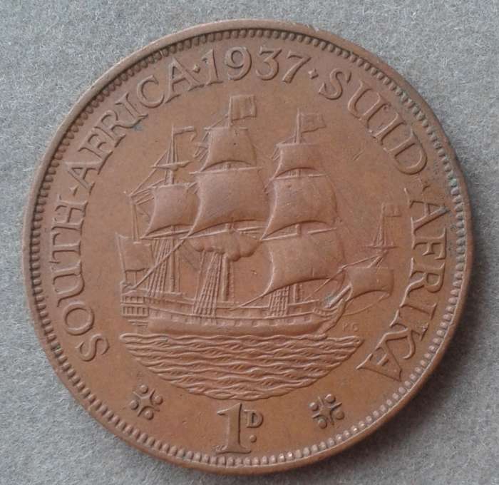 1937 Union penny