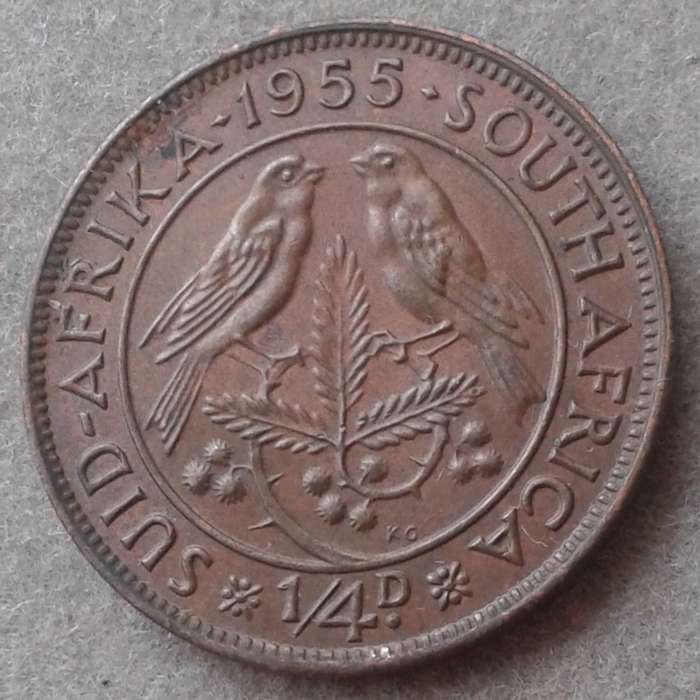 Decent 1955 Union 1/4 penny.