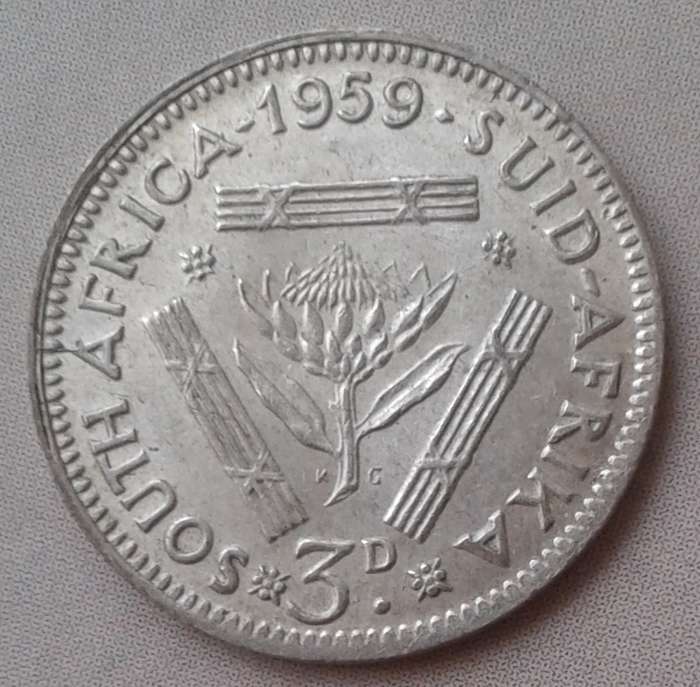 Decent 1959 union silver tickey