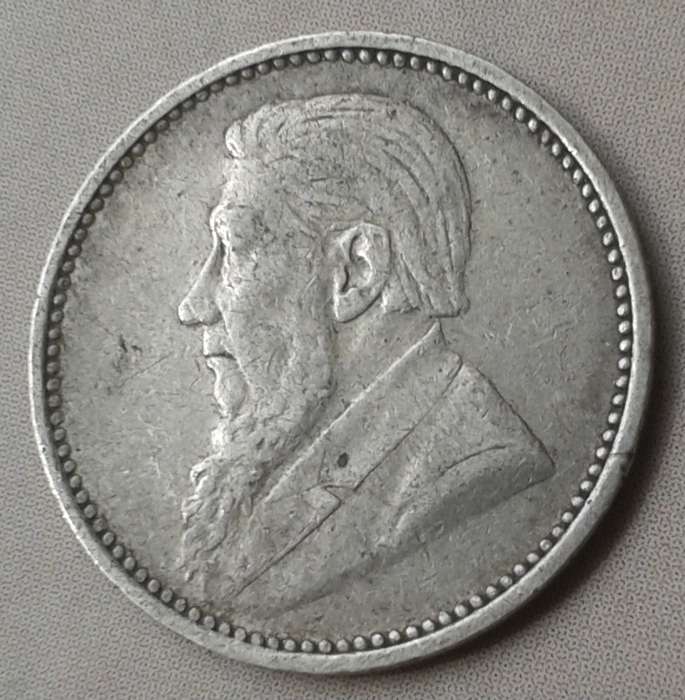 Decent 1894 ZAR Kruger silver tickey