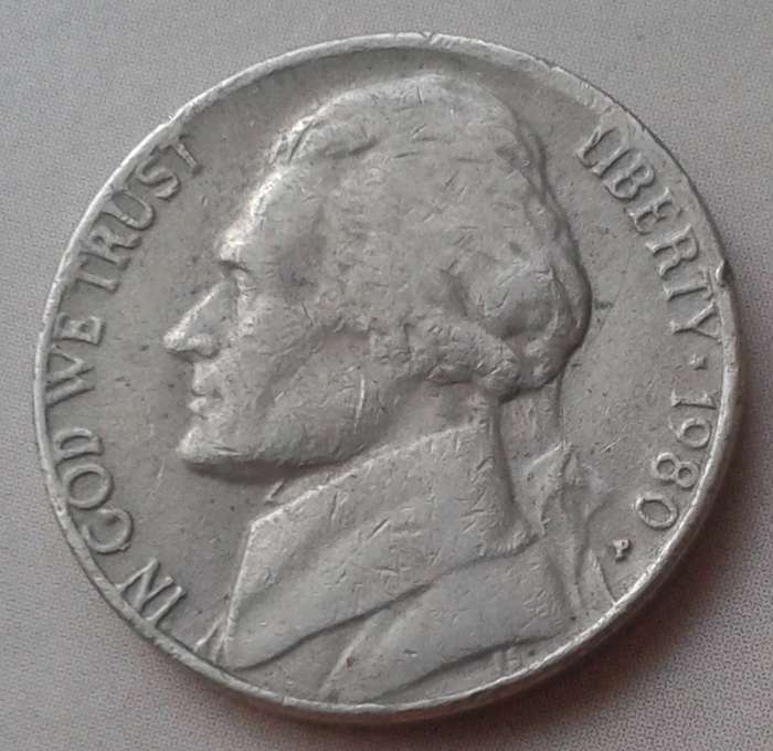 1980 USA Jefferson nickel