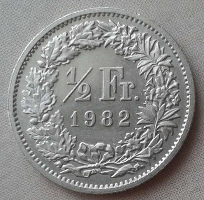 Nice 1982 Switzerland 1/2 Franc