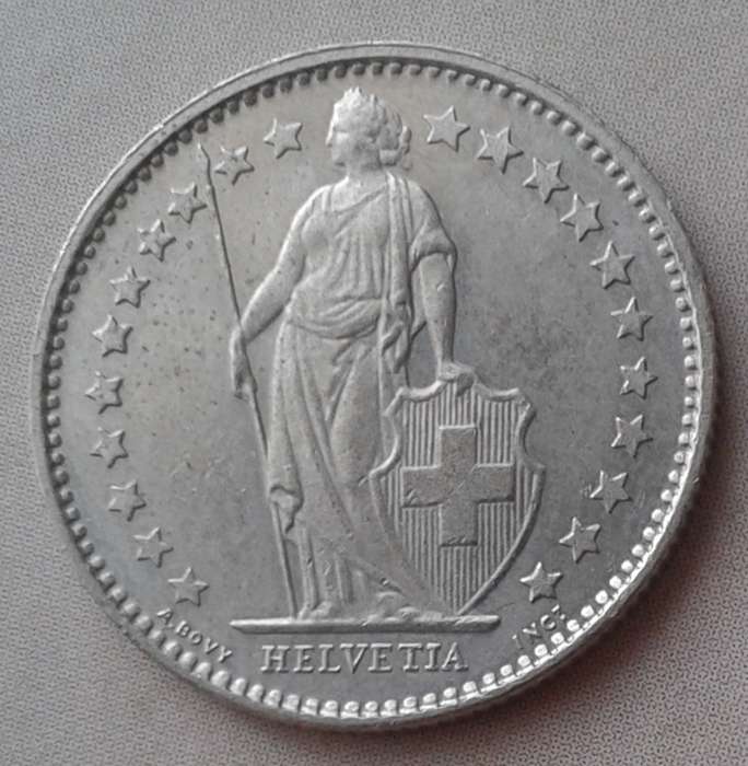 Nice 1982 Switzerland 1/2 Franc
