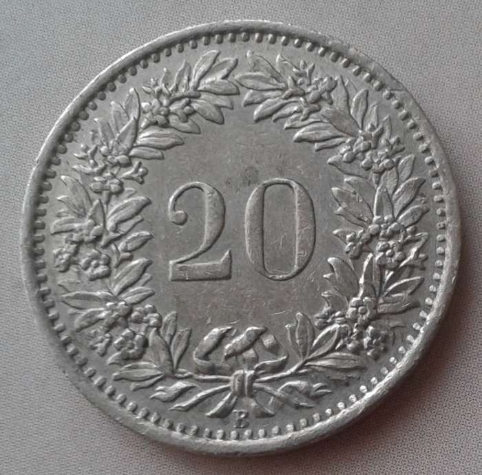 1969 Switzerland 20 Rappen