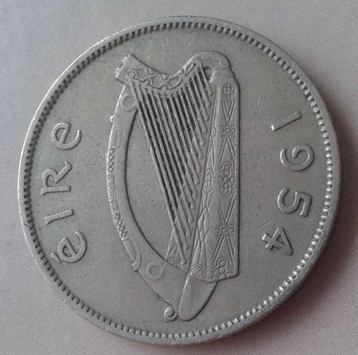 1954 Ireland 2 Shillings