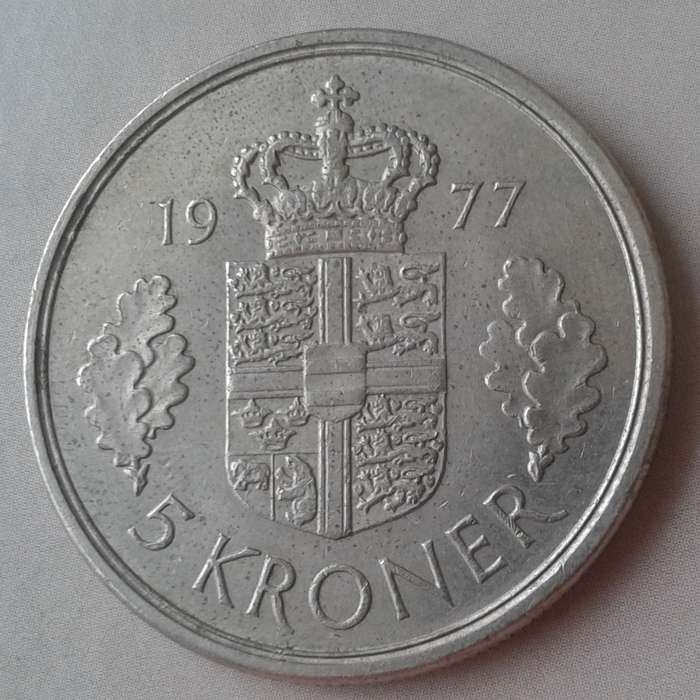 1977 Denmark 5 Kroner