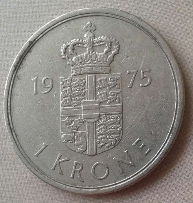 1975 Denmark 1 Krone
