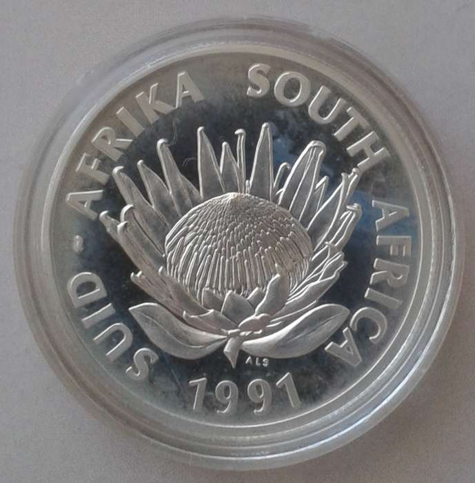 Encapsulated 1991 Nursing proof silver R1 (mintage: 8675)