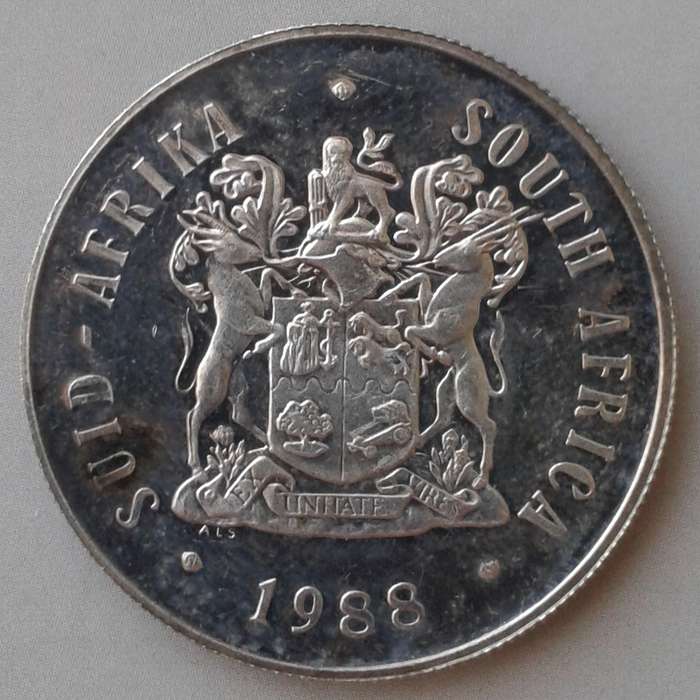 1988 Republic short proof set with double R1 (mintage: 7250)