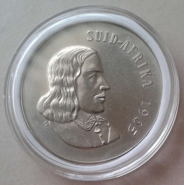1965 Afrikaans proof 50c in a capsule