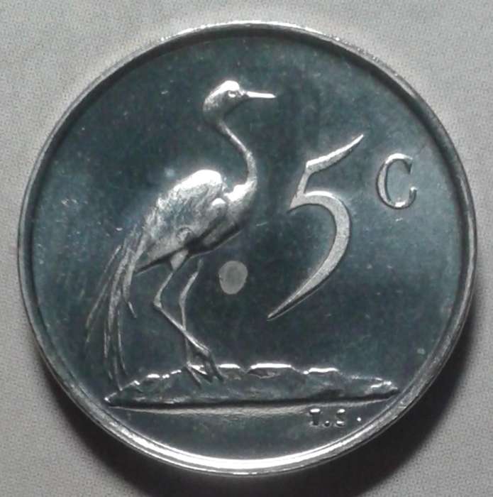 1968 English proof nickel 5c