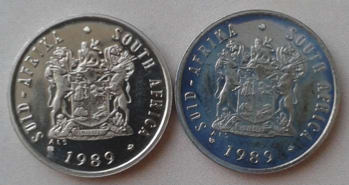 Scarcer 1989 Proof nickel 5c.
