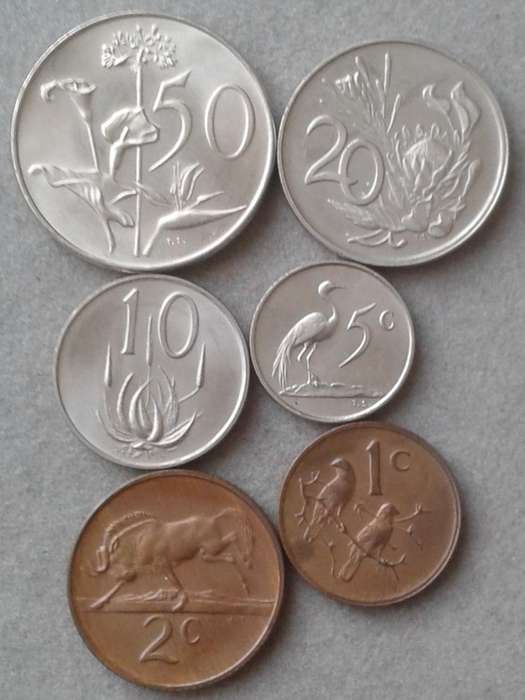 1978 Republic uncirculated 50c-1c set (6 coins)