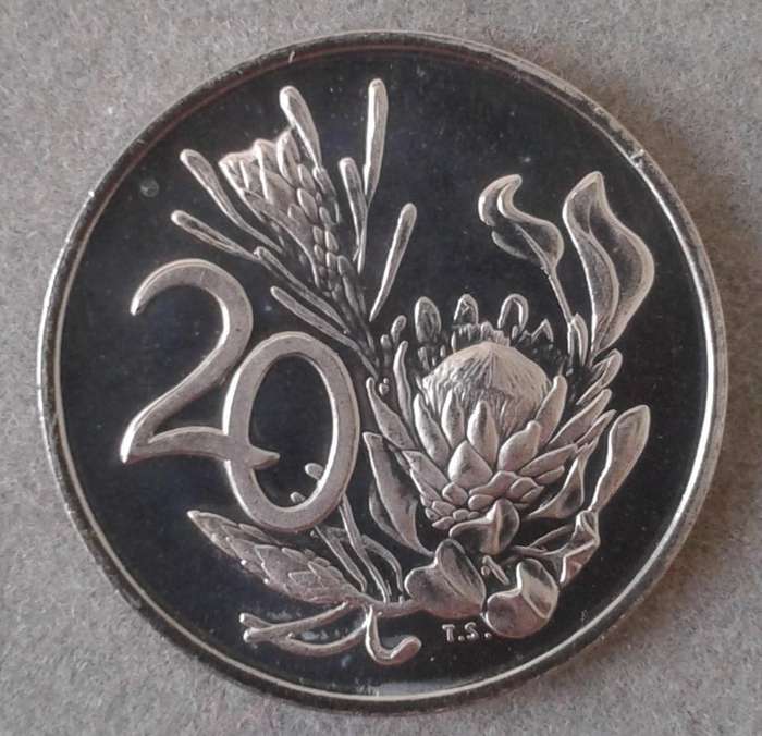 Encapsulated 1970 Republic proof 20c