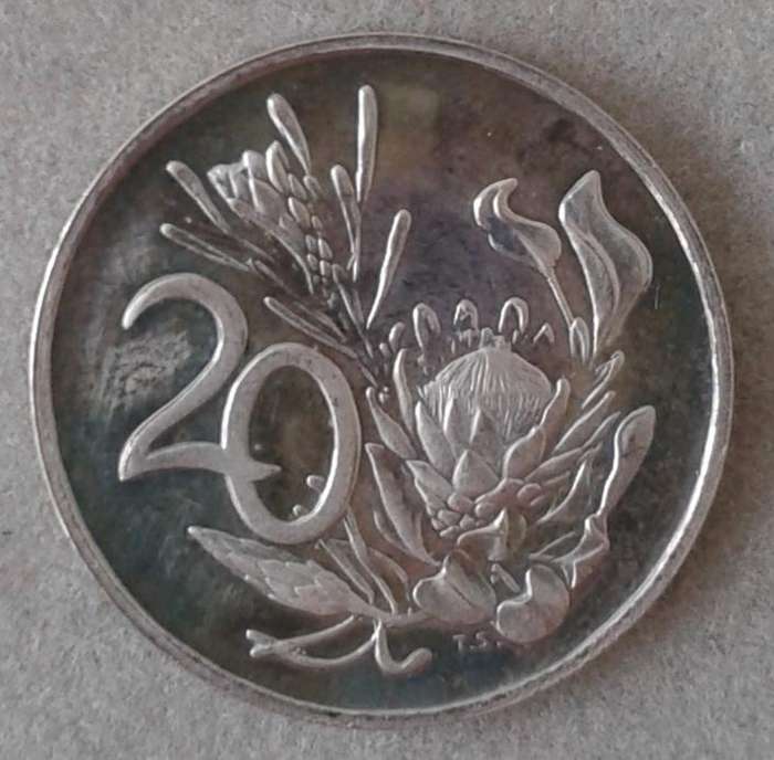 Encapsulated 1980 Republic proof 20c