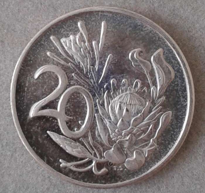 Encapsulated 1983 Republic proof 20c