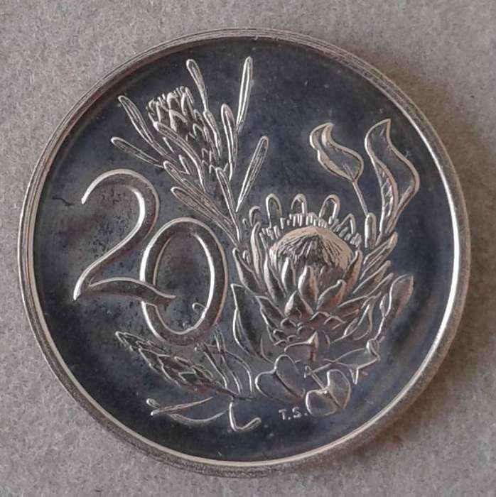 Encapsulated 1968 English Republic proof 20c