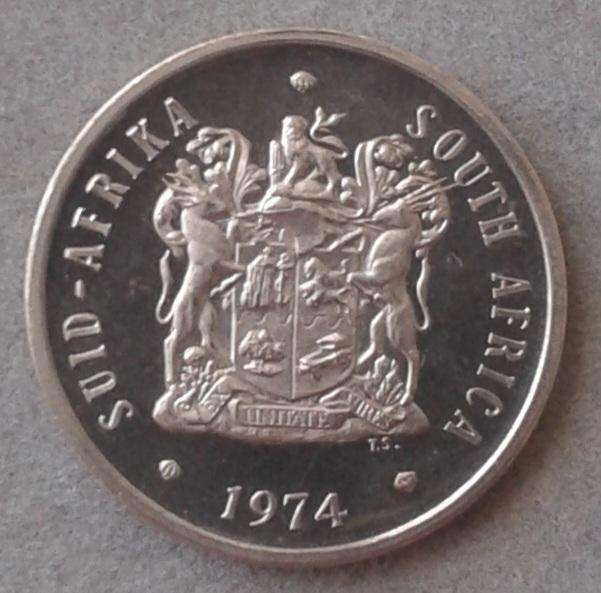 Encapsulated 1974 Republic proof 20c