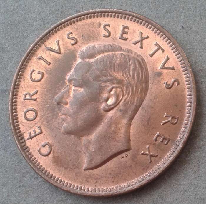 Uncirculated 1952 union penny.