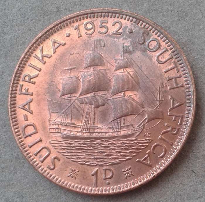 Uncirculated 1952 union penny coin
