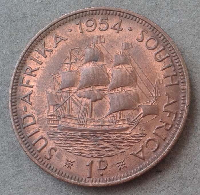 1954 Uncirculated union penny coin