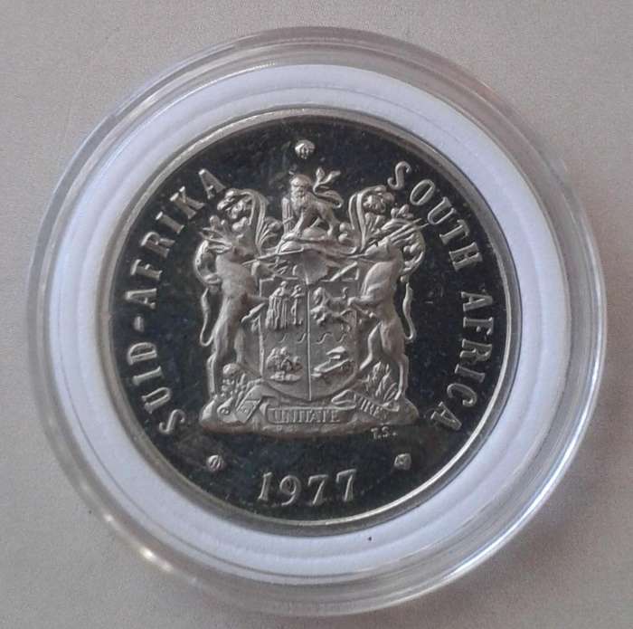 Encapsulated 1977 Republic proof 20c