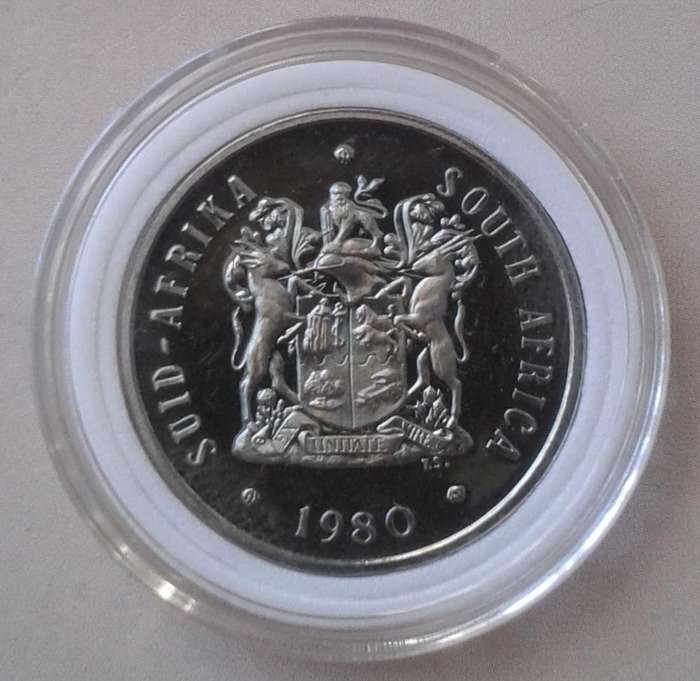 Encapsulated 1980 Republic proof 20c