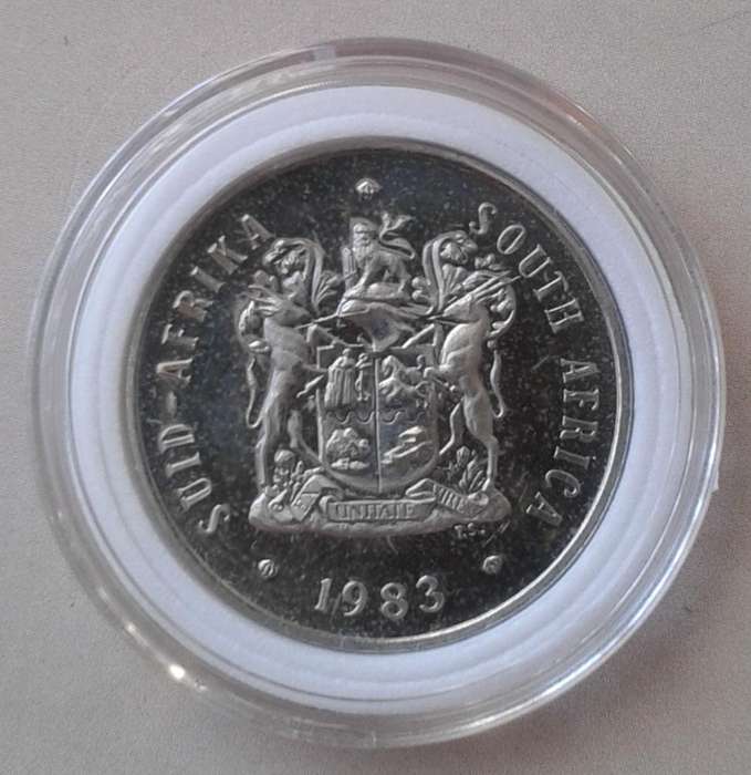 Encapsulated 1983 Republic proof 20c