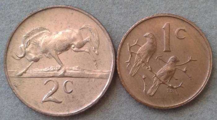 1976 Republic uncirculated 2c and 1c
