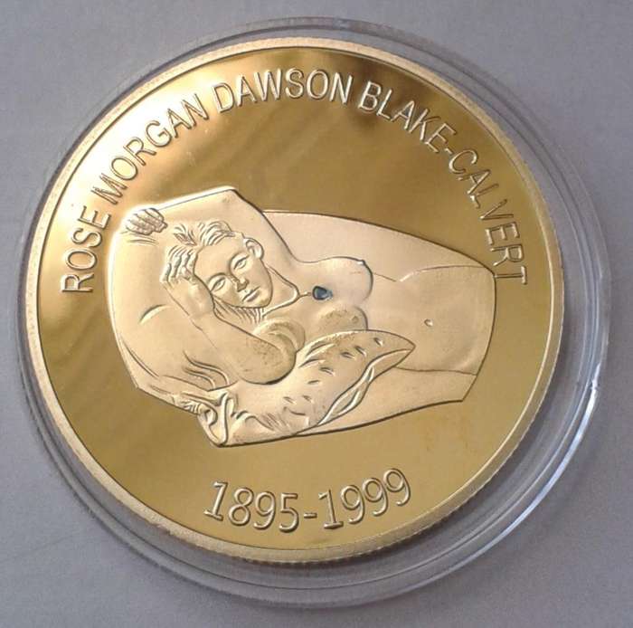 Titanic-Heart of the ocean-Rose Morgan Dawson Blake Calvert commemorative coin - (40mm)
