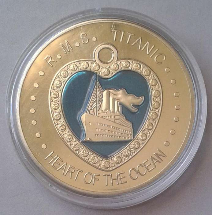 Titanic-Heart of the ocean-Rose Morgan Dawson Blake Calvert commemorative coin - (40mm)