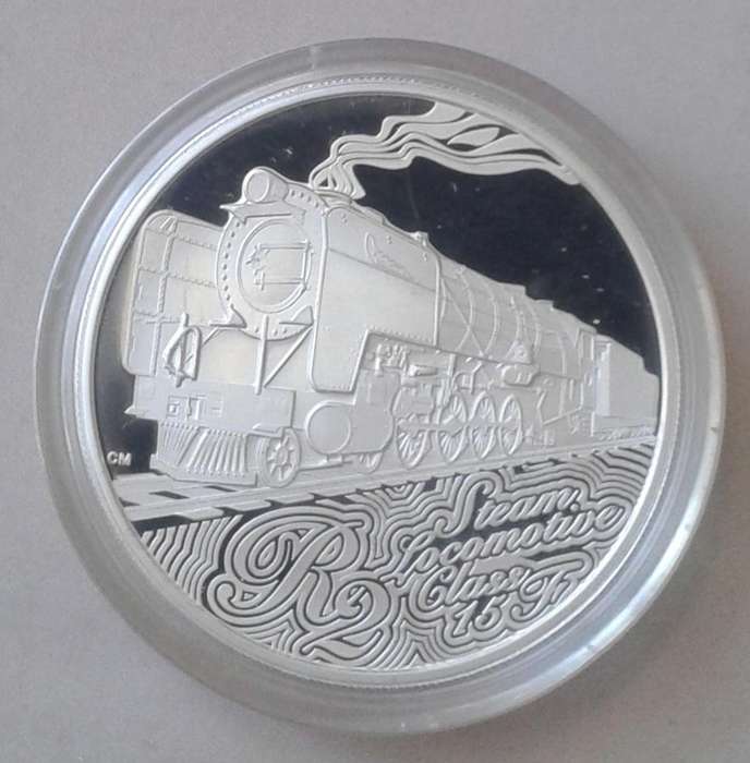 2015 (Class 15 F) Steam Locomotive 1oz proof silver R2 in box