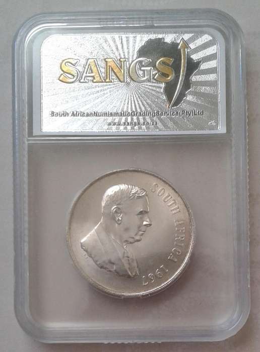 1967 Republic (English) silver R1 SANGS MS62