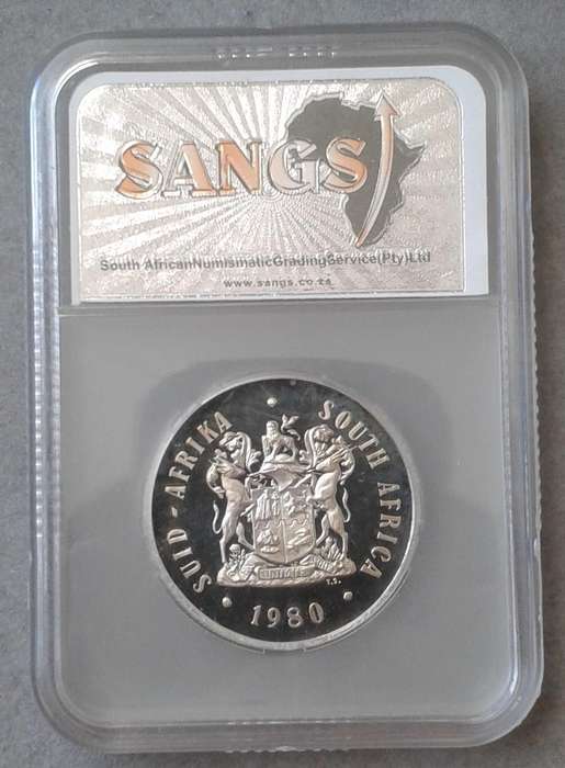 1980 Republic proof silver R1 SANGS PF65 (mintage: 15000)