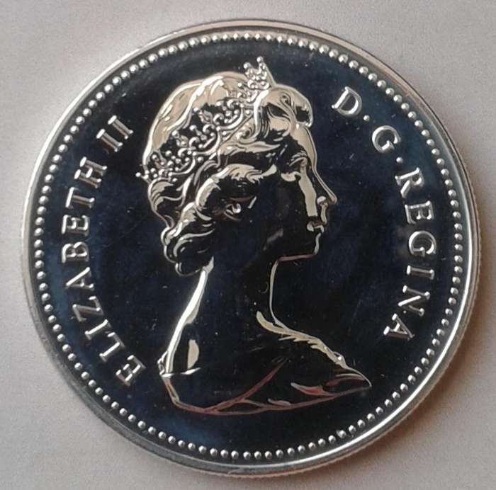 Encapsulated 1979 Canada specimen silver dollar (Griffon)