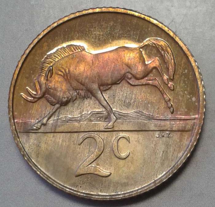 1987 Republic 2c with proof details