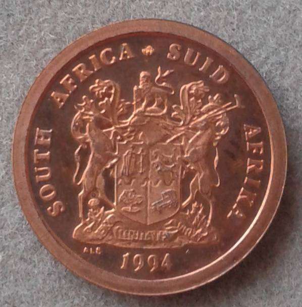 1994 Republic proof 1c (mintage: 5804)