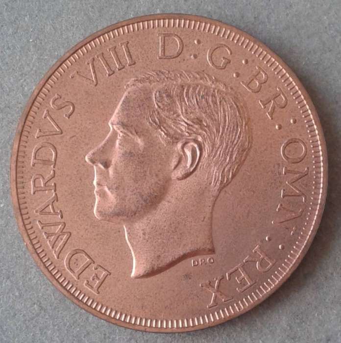 1937 South Africa fantasy proof copper 5 Shillings/Crown