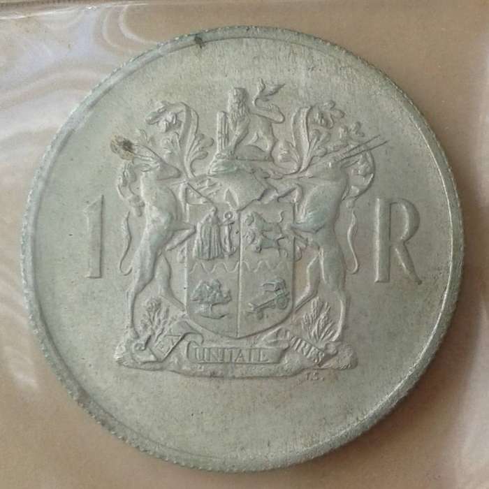 1969 Afrikaans uncirculated Mint pack set incl.silver R1 (mintage: 7500)