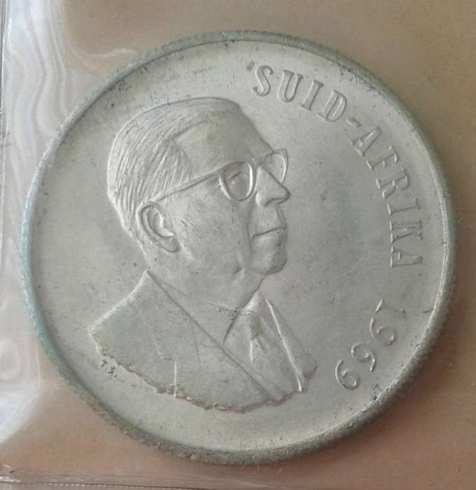 1969 Afrikaans uncirculated Mint set incl.silver R1 (mintage: 7500)