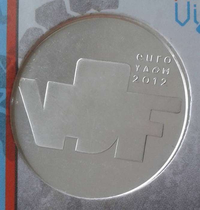 2012 Netherlands uncirculated 5 Euro in coin card (Beeldhouwkunst/Sculpture)