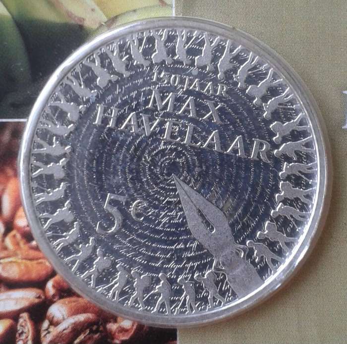 2010 Netherlands uncirculated 5 Euro in coin card (Max Havelaar)