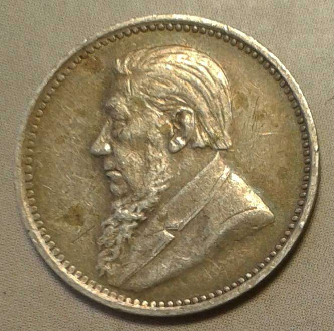 Decent 1897 ZAR Kruger silver tickey