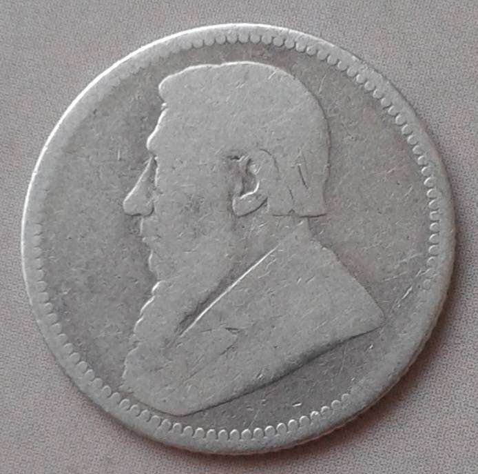 1892 ZAR Kruger silver sixpence (Filler) low mintage