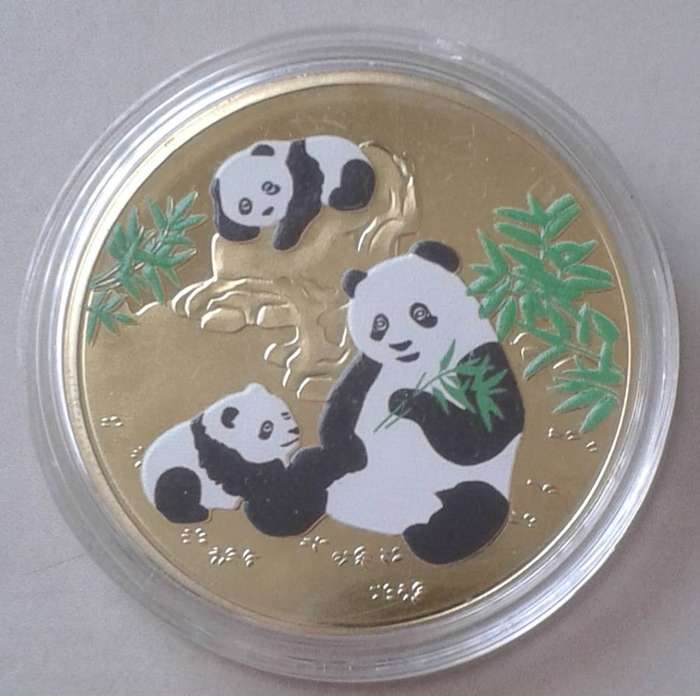 Chinese National Treasure - Panda commemorative coin- (40mm)