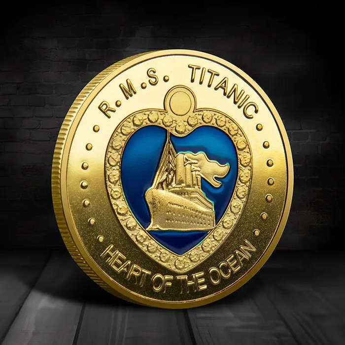 Titanic-Heart of the ocean-Rose Morgan Dawson Blake Calvert commemorative coin - (40mm)