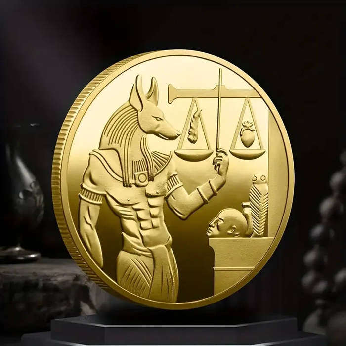 Ancient Egyptian Anubis commemorative novelty coin-(40mm)