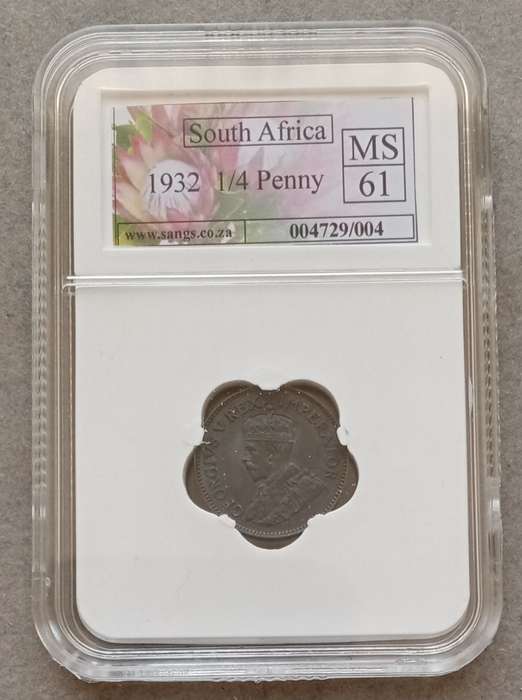 1932 Union 1/4 Penny SANGS MS61