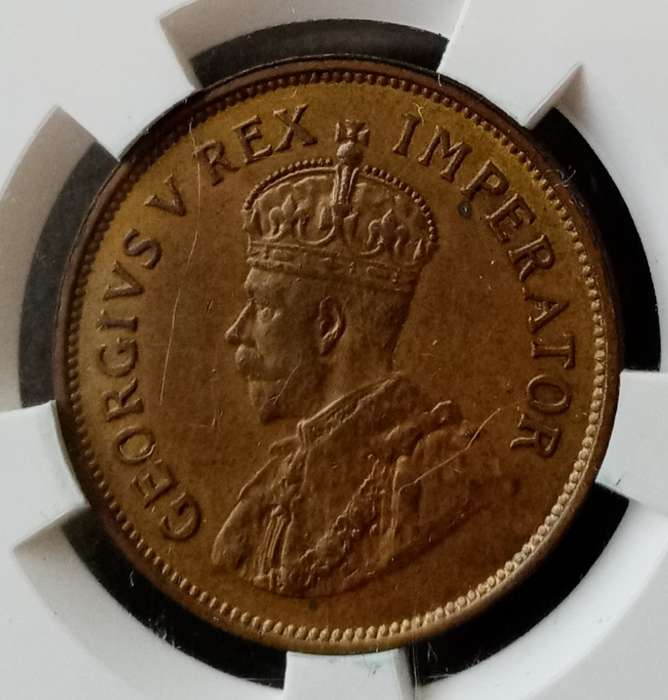 1934 Union 1/2 Penny SANGS AU58 BN